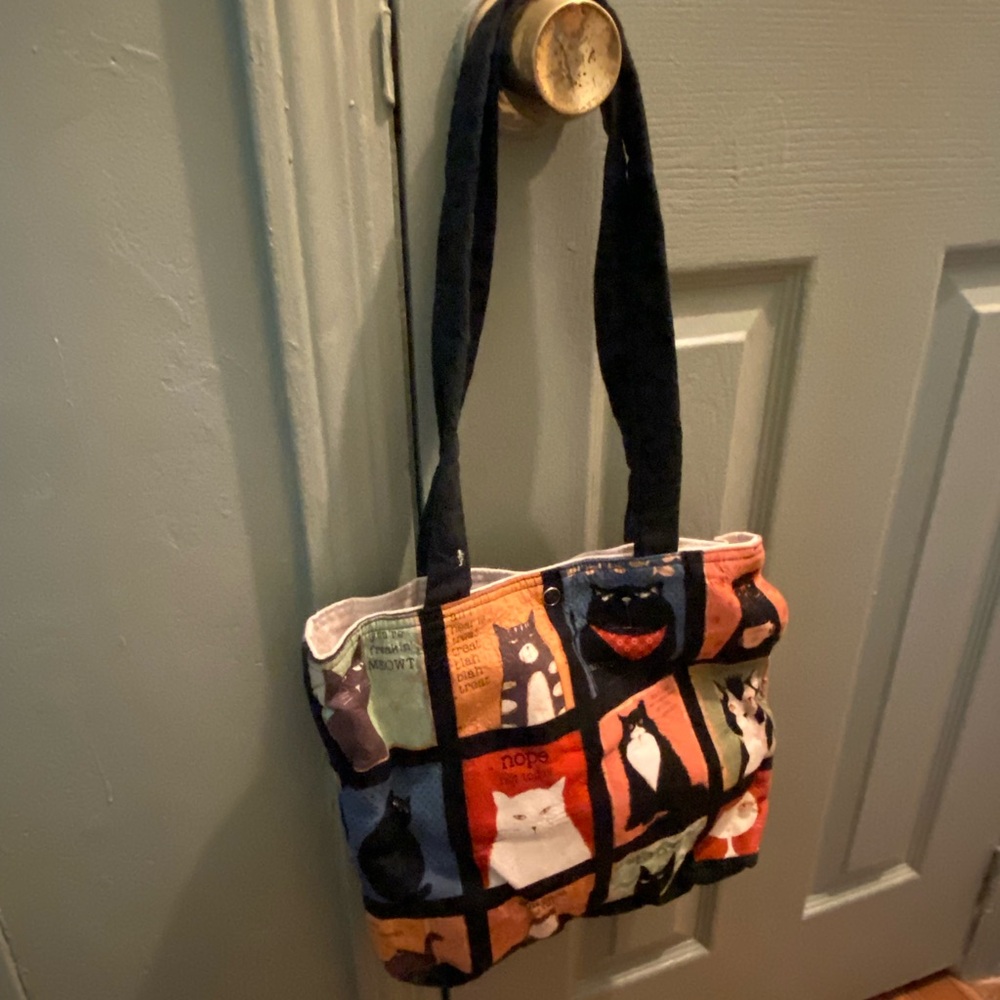 Cat Print Tote Bag